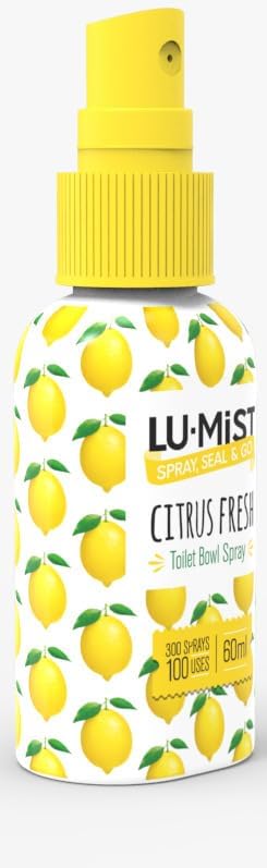 Lu-Mist 4 x 60ml Assorted Toilet Bowl Spray Pack (Citrus Fresh & Coastal Breeze)