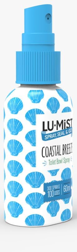 Lu-Mist 4 x 60ml Assorted Toilet Bowl Spray Pack (Citrus Fresh & Coastal Breeze)