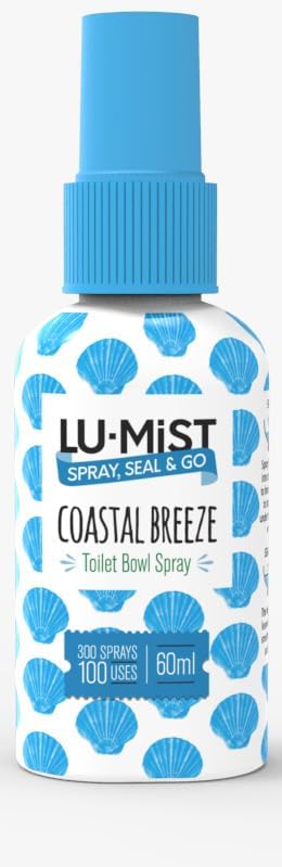 Lu-Mist 4 x 60ml Assorted Toilet Bowl Spray Pack (Citrus Fresh & Coastal Breeze)