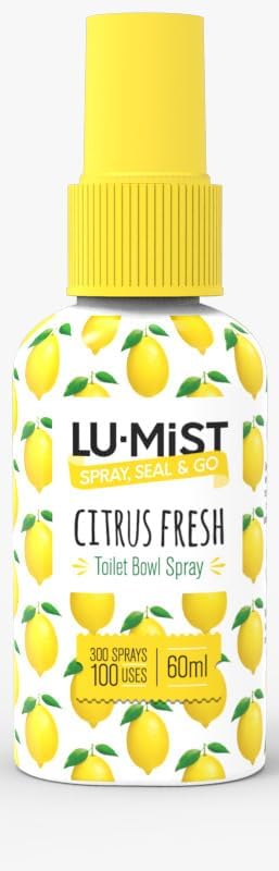 Lu-Mist 4 x 60ml Assorted Toilet Bowl Spray Pack (Citrus Fresh & Coastal Breeze)