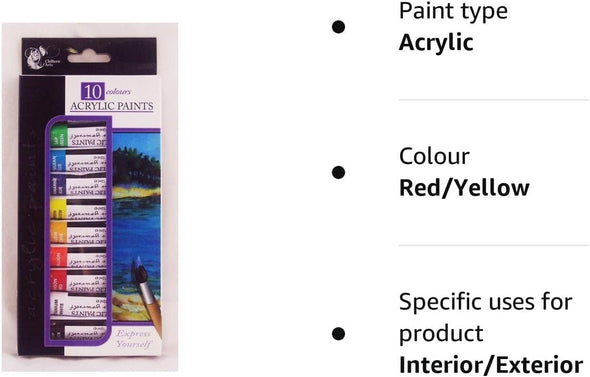 10 Colours Acrylic Paints