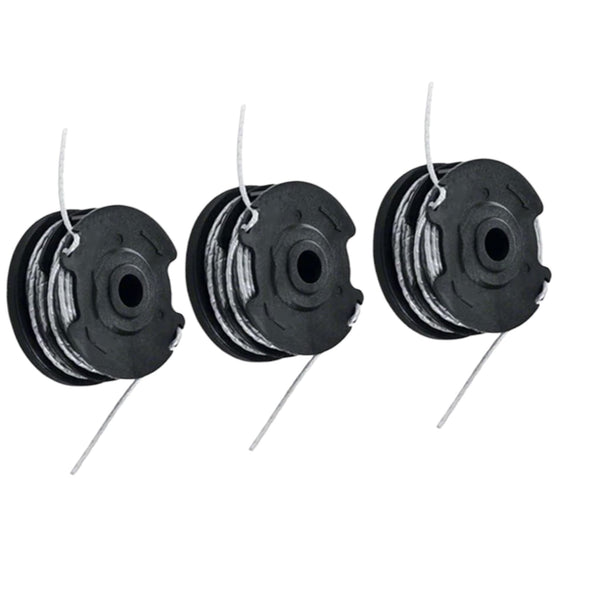 Quailitas Strimmer Trimmer Spools [18m, 1.6mm] - Cutting Line Spool Feed for Bosch ART 24 27