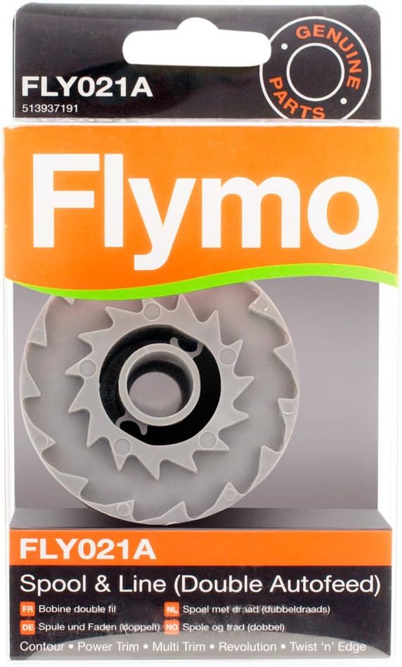 Flymo Genuine Contour XT/Auto/Auto Plus Strimmer Spool & Line Double Autofeed (FLY021A)