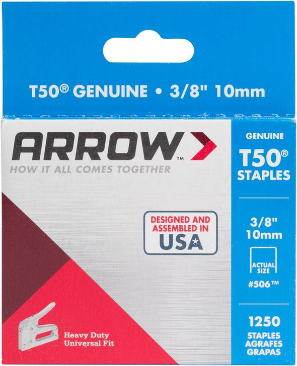 Arrow A50624 T50 Staples, 3/8 Inch (10 mm)