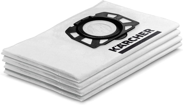 Kärcher Original Fleece Filter Bag KFI 357: 4 pieces, 3-ply, extremely tear-resistant and robust, custom-fit