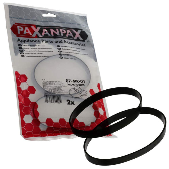 Paxanpax PFC046, Belts Fits 'Morphy Richards' Type Pack of 2, Black