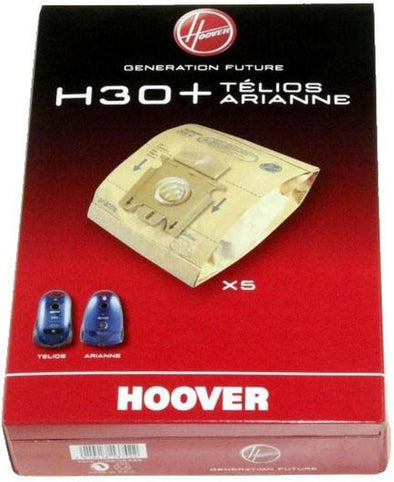 Original Hoover Telios Arianne Cylinder Vacuum Cleaner H30+ Dust Bag Pack of 5