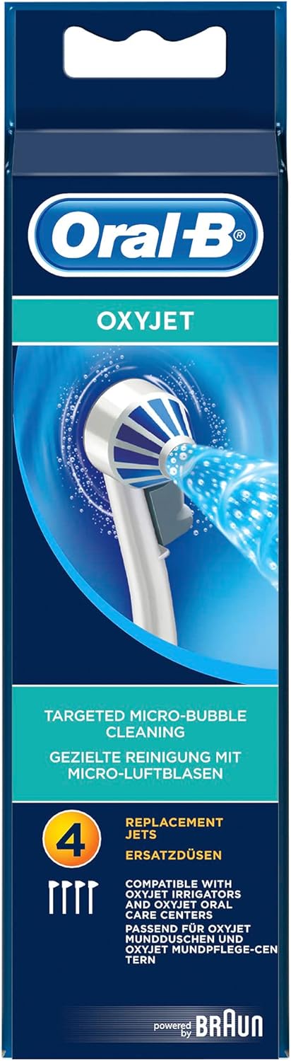 Oral-B Professional OxyJet Electric Toothbrush Heads - Pack of 4