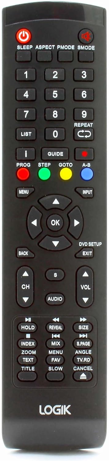 Genuine Logik Remote Control for L32HE18 L24HE16 L24HED16 L24HED16A LED TVs