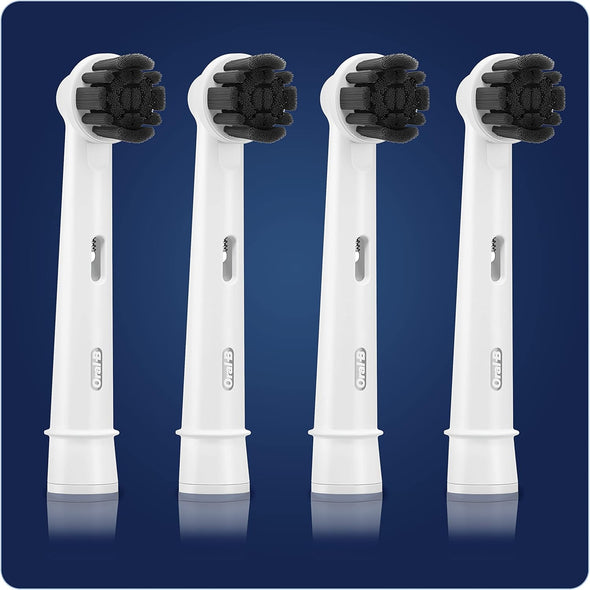 Oral-B Replacement Head for Pure Clean Carbon Toothbrush (Pack of 4)