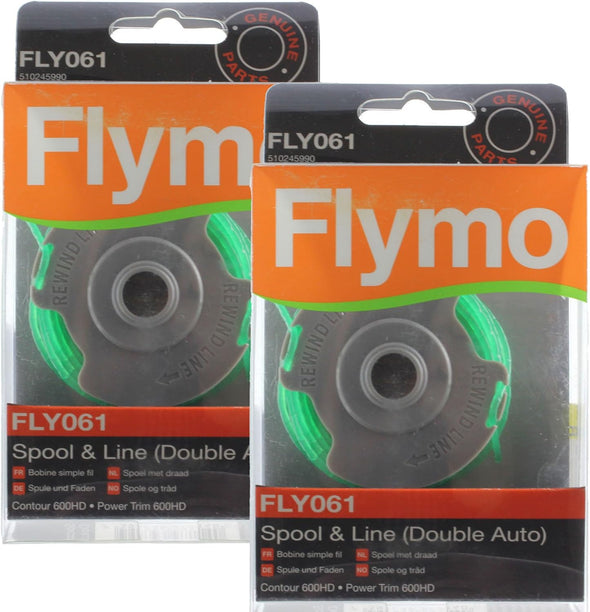 Flymo Genuine Contour 600HD Strimmer 2.0mm Double Auto Spool & Line