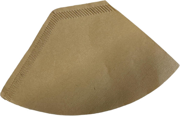 Quailitas Disposable Coffee Filters Size 1x2, Natural Brown Paper Cone Coffee Filters