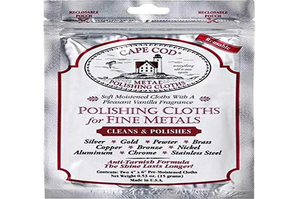 Cape Cod Metal Polishing Cloths Foil Pouch 0.53oz