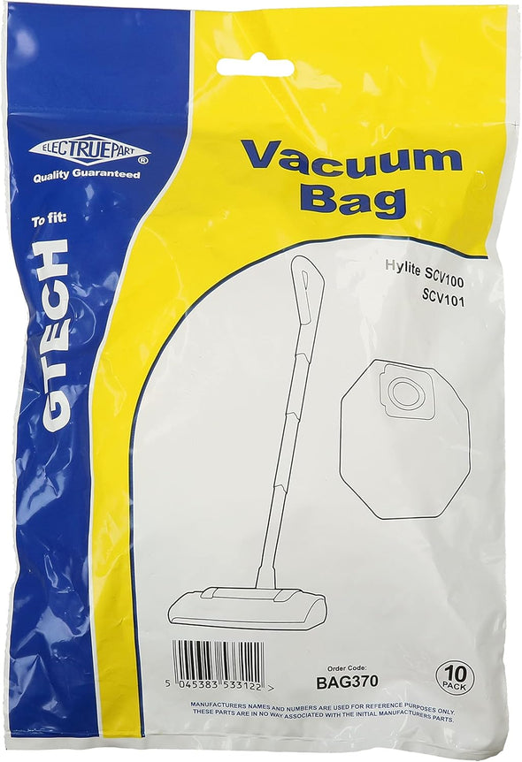 Gtech Vacuum Cleaner HyLite SCV100 Filter-Flo Synthetic Dust Bags