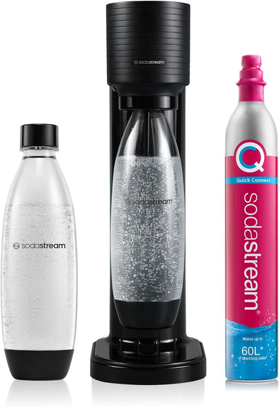 SodaStream Gaia Sparkling Water Maker, 1L Fizzy Water Bottle, BPA-Free Water Bottle & Quick Connect