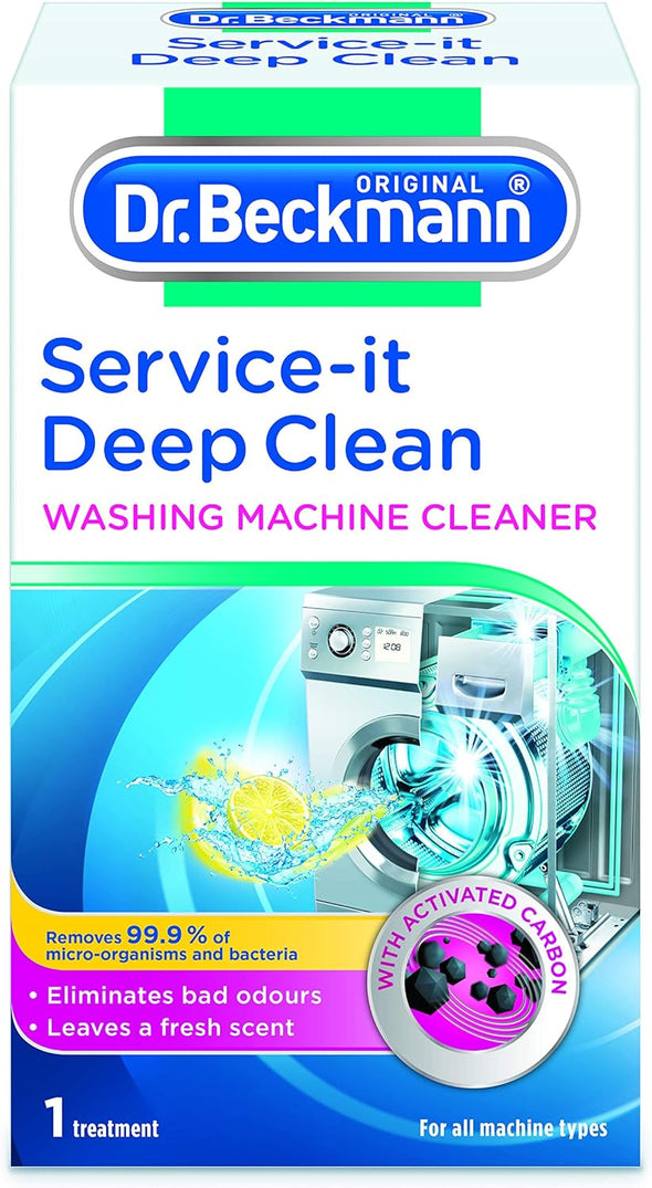 2X Dr Beckmann Service-It Deep Clean Washing Machine Cleaner 250g