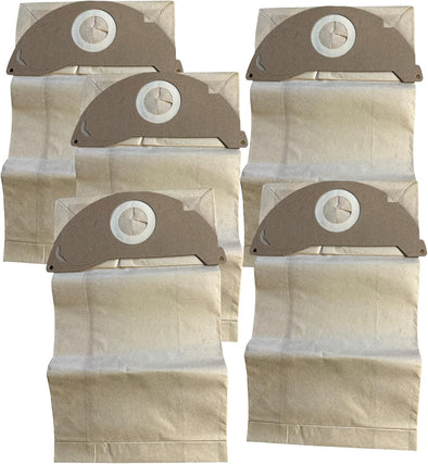 Quailitas Brown Paper Filter Bags [Pack of 5] - Versatile Application, Double Layer Dust Bag for Vacuum Cleaner