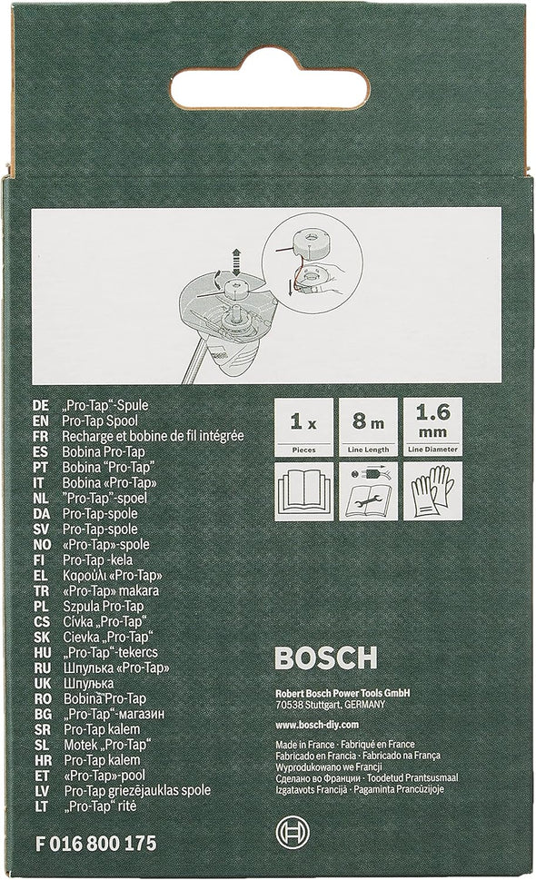 Bosch Home and Garden F016800175 Replacement 8 m x 1.6 mm Pro Tap Spool